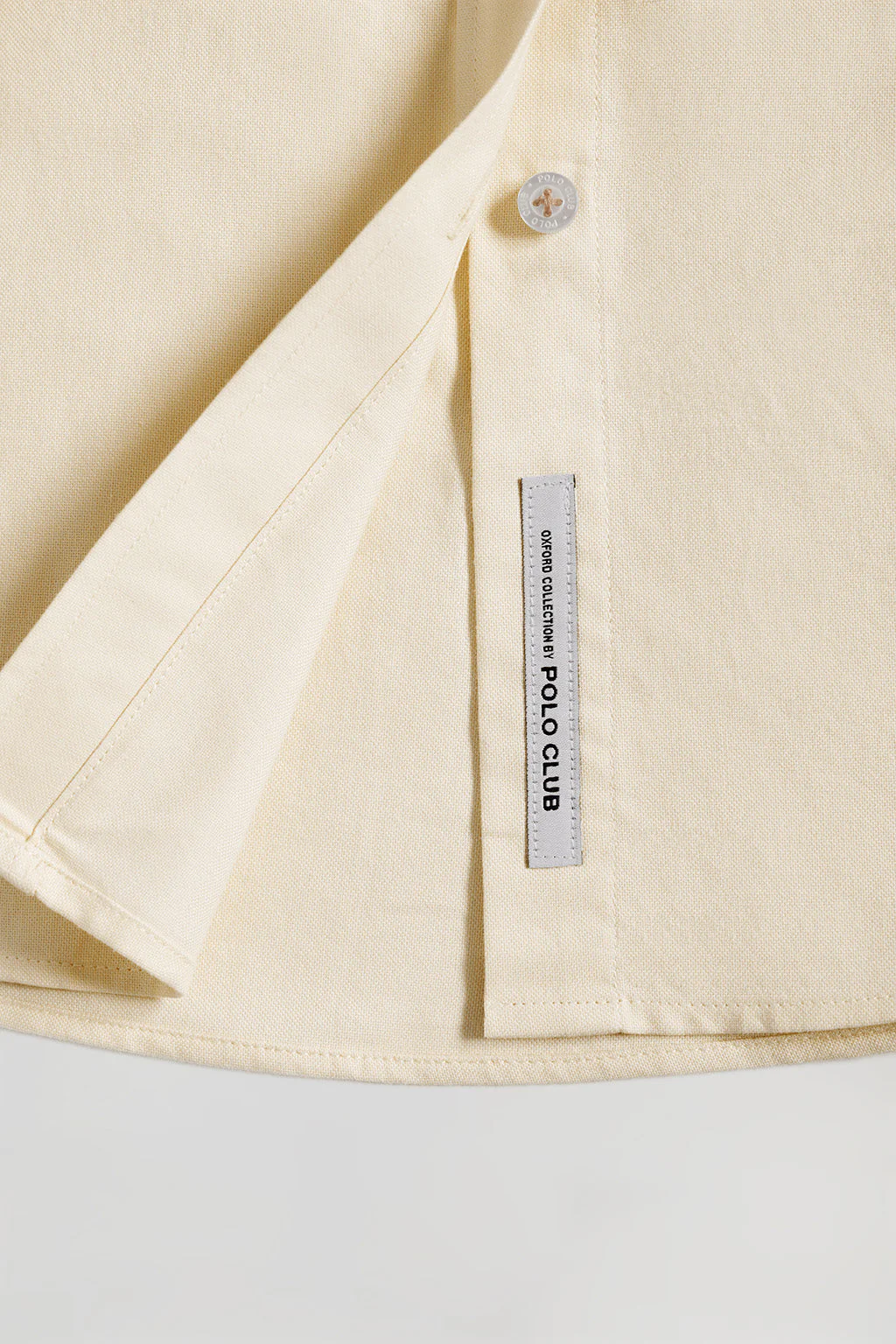 Camisa Oxford Regular fit beige con logo Rigby Go - Image 8