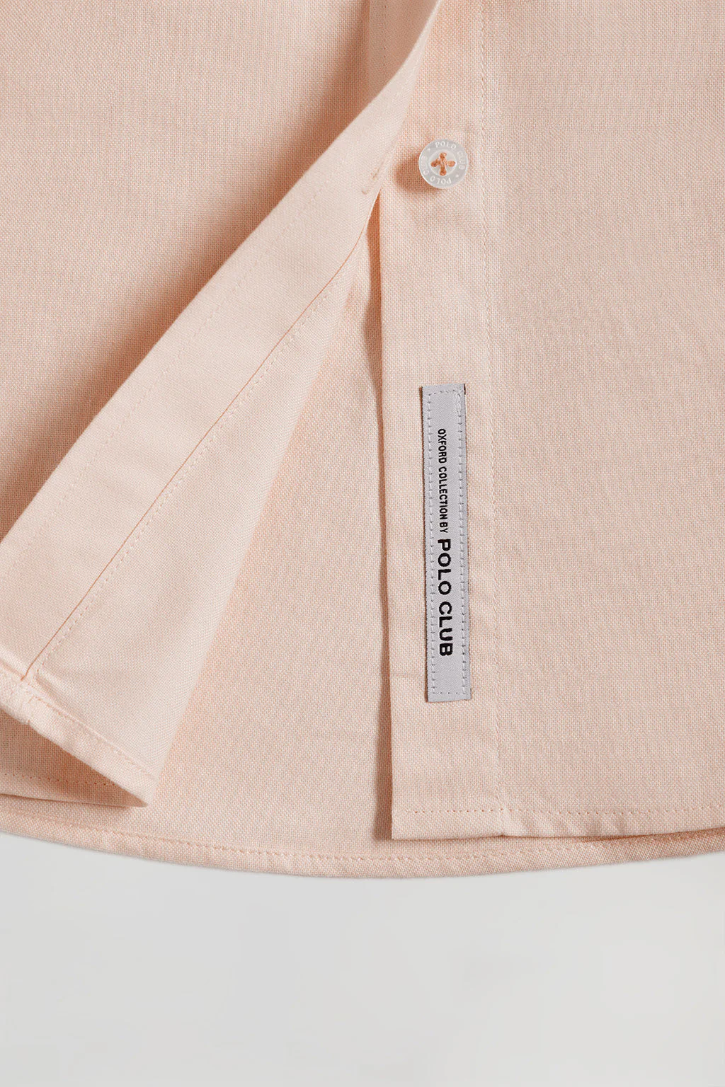 Camisa Oxford Regular fit color melocotón con logo Rigby Go - Image 8