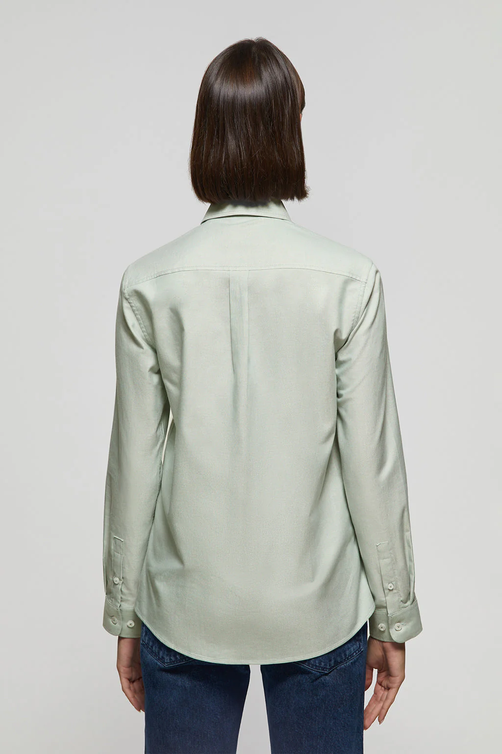 Camisa Oxford Regular fit verde jade con logo Rigby Go - Image 4