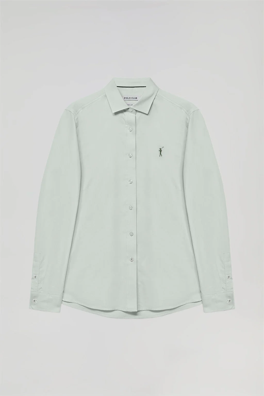 Camisa Oxford Regular fit verde jade con logo Rigby Go - Image 5