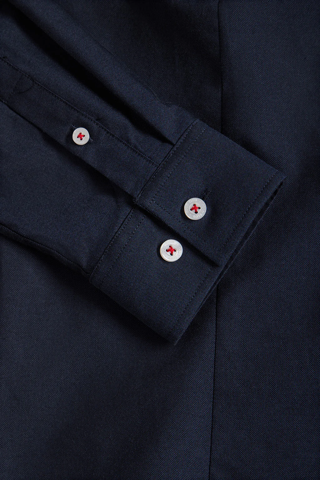 Camisa azul marino oxford Slim fit con logo Rigby Go - Image 9