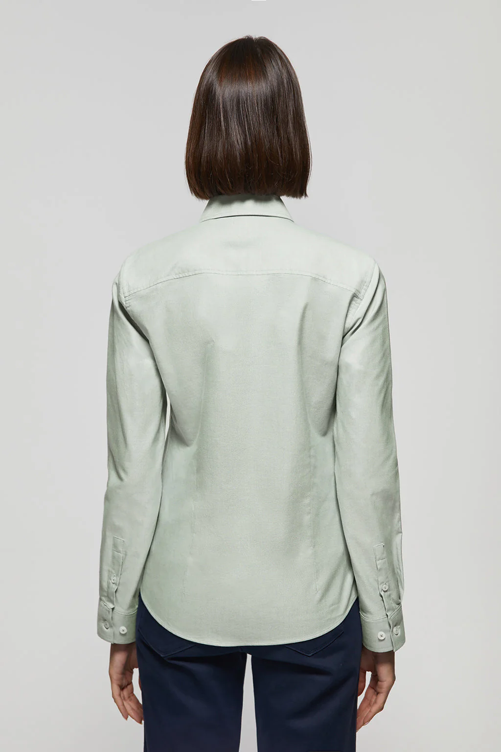 Camisa verde jade oxford Slim fit con logo Rigby Go - Image 4