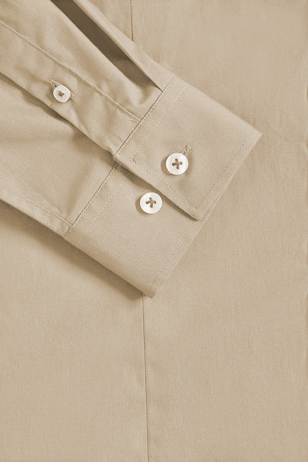 Camisa de popelín Slim Fit beige con bordado Rigby Go - Image 8