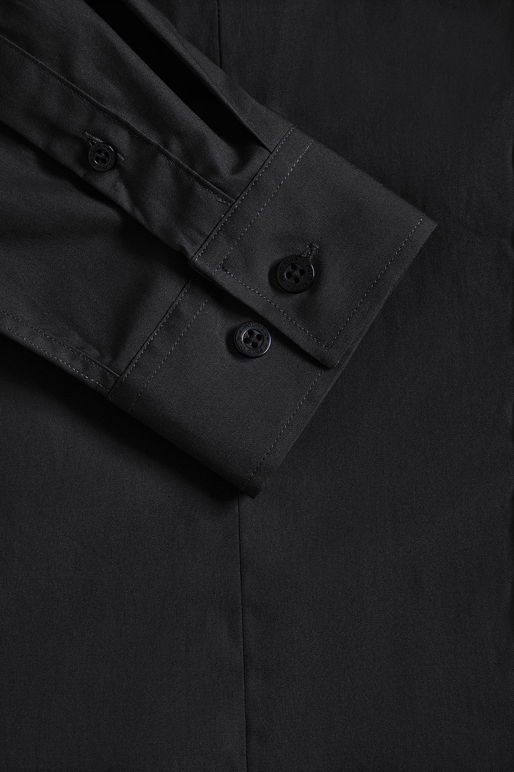 Camisa de popelín Slim Fit negra con bordado Rigby Go - Image 8