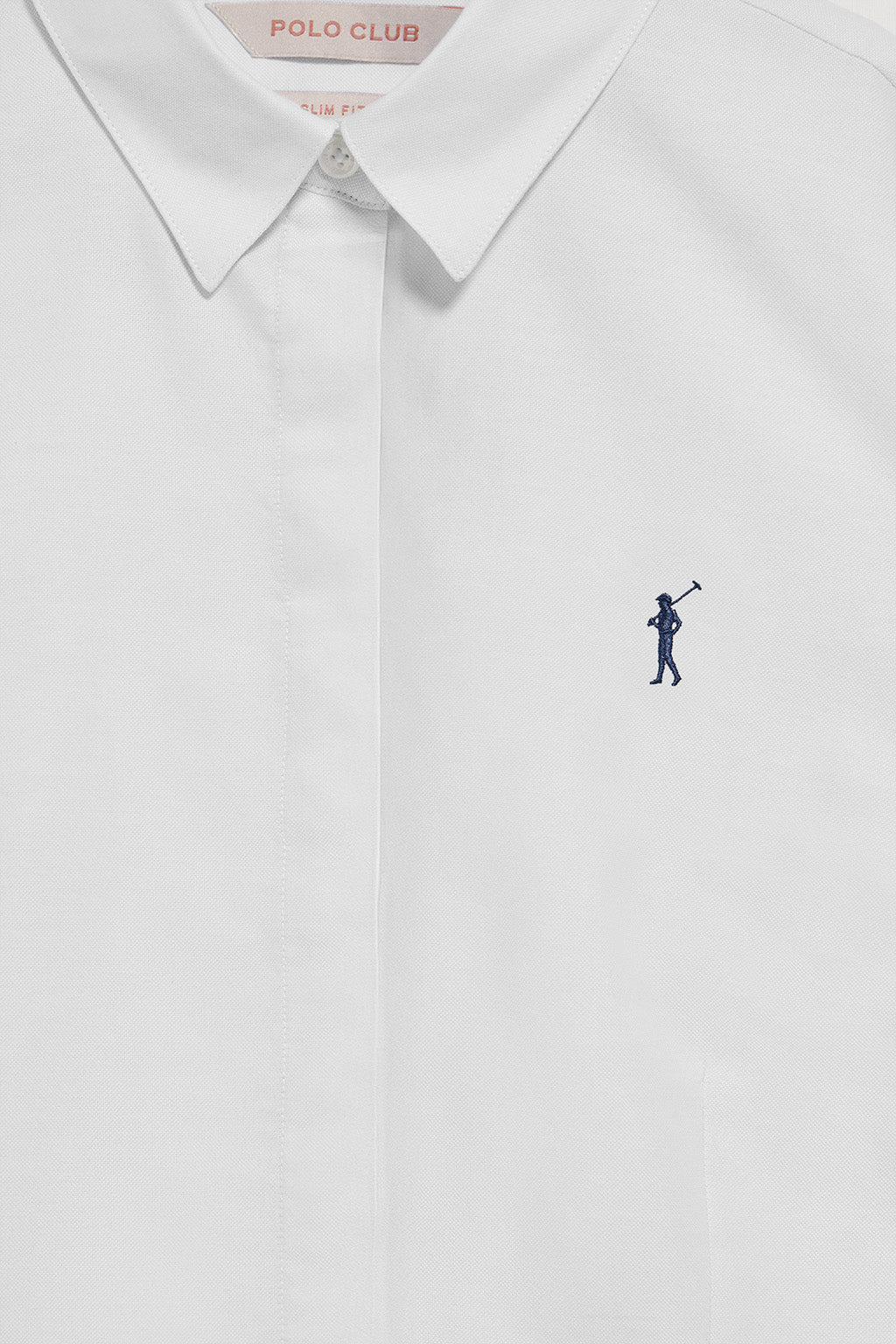 Camisa slim oxford blanca con logo bordado Rigby Go - Image 7