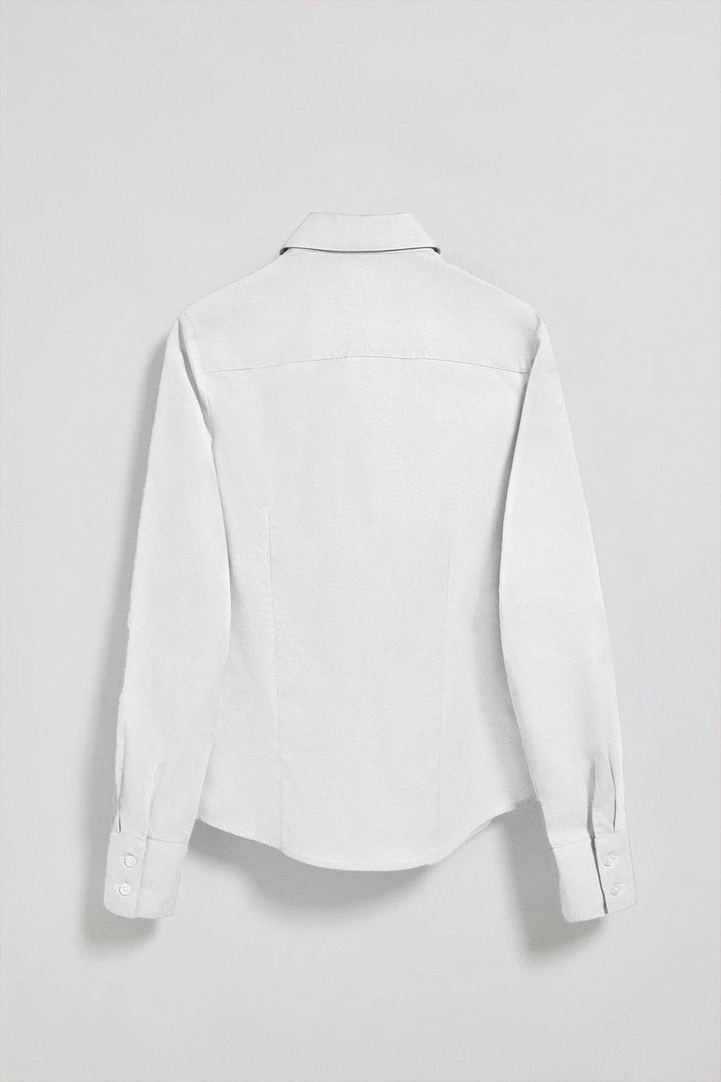 Camisa slim de popelín blanca con logo bordado Rigby Go - Image 7