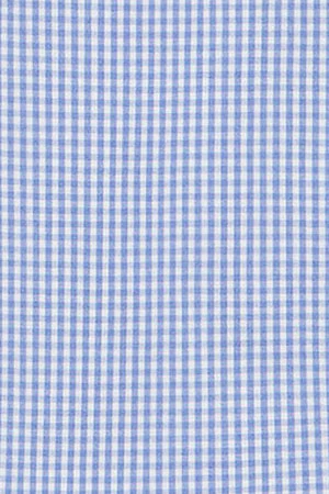 Camisa de cuadros vichy azules con logo bordado Rigby Go - Image 6