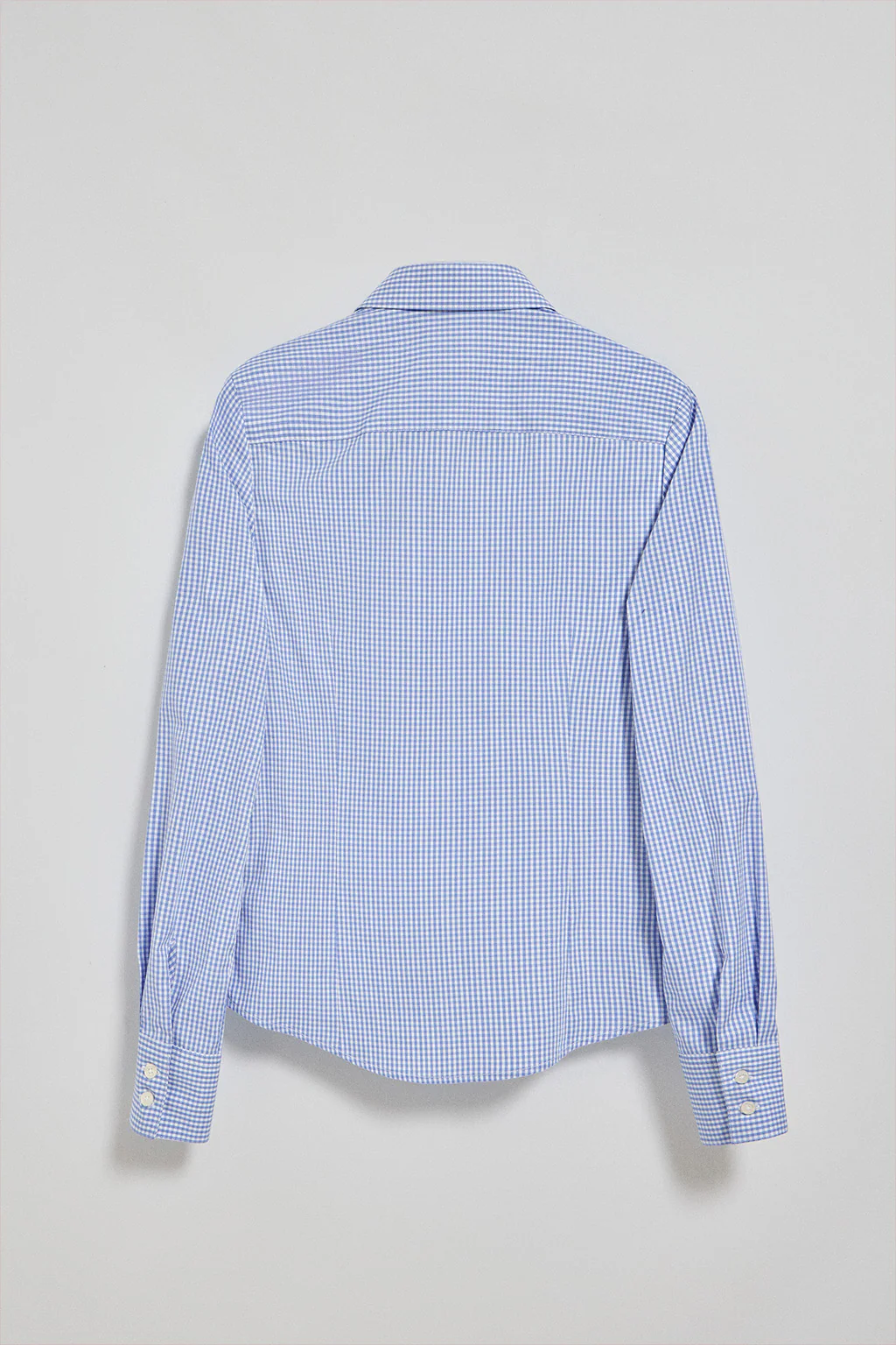 Camisa de cuadros vichy azules con logo bordado Rigby Go - Image 9