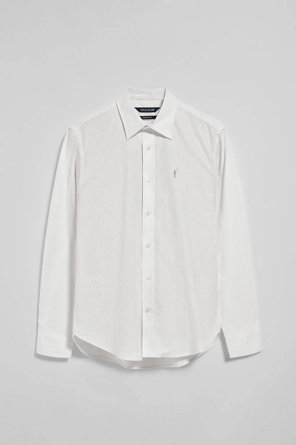 Camisa raya yale gris claro con logo bordado Rigby Go - Image 5