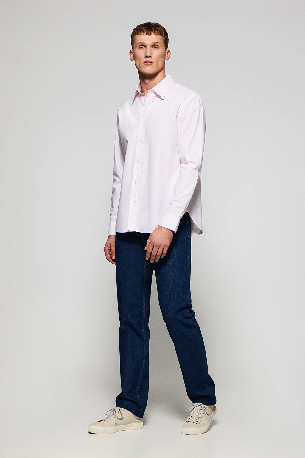 Camisa raya yale rosa con logo bordado Rigby Go - Image 4