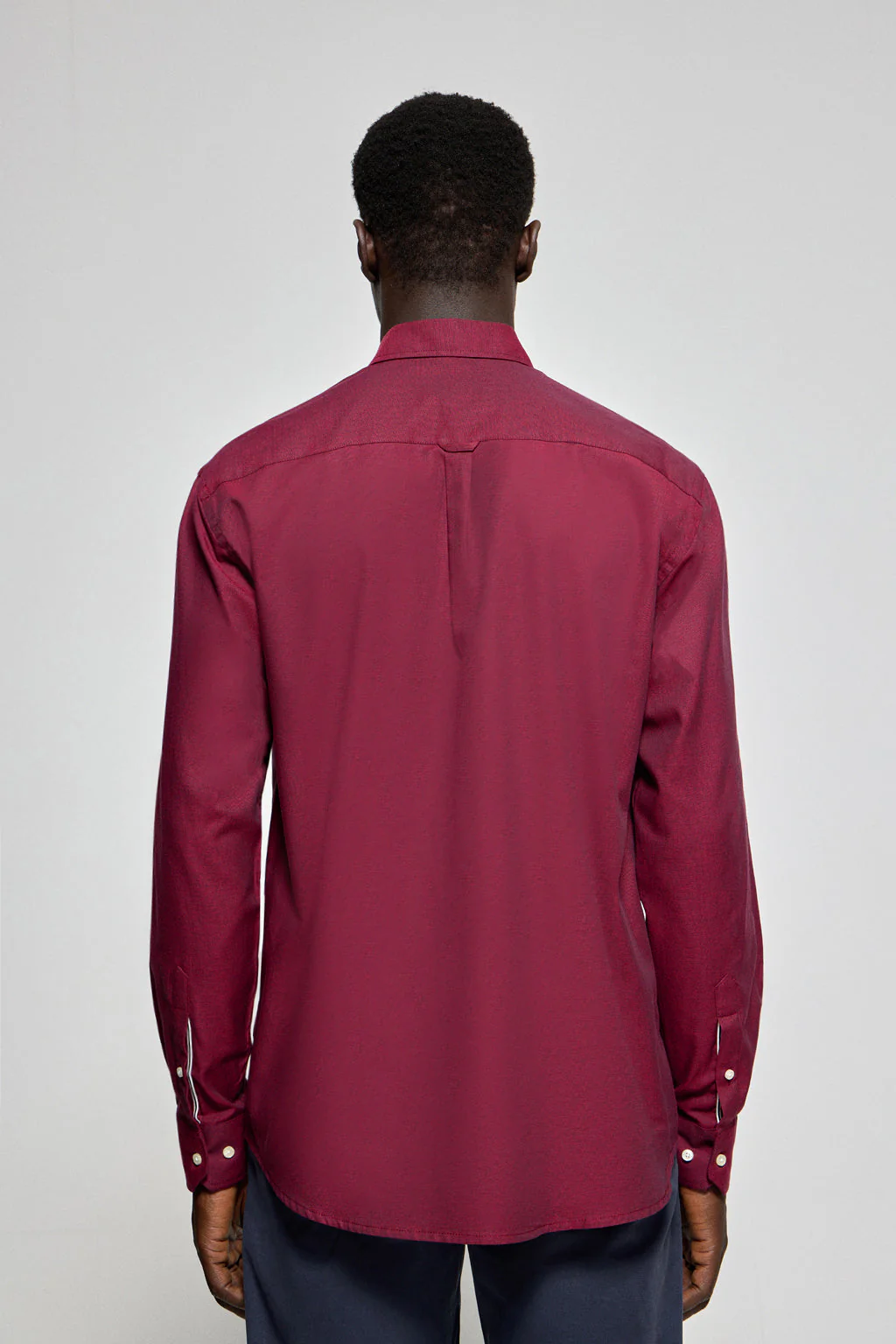 Camisa oxford Rio burdeos con bordado Rigby Go - Image 4