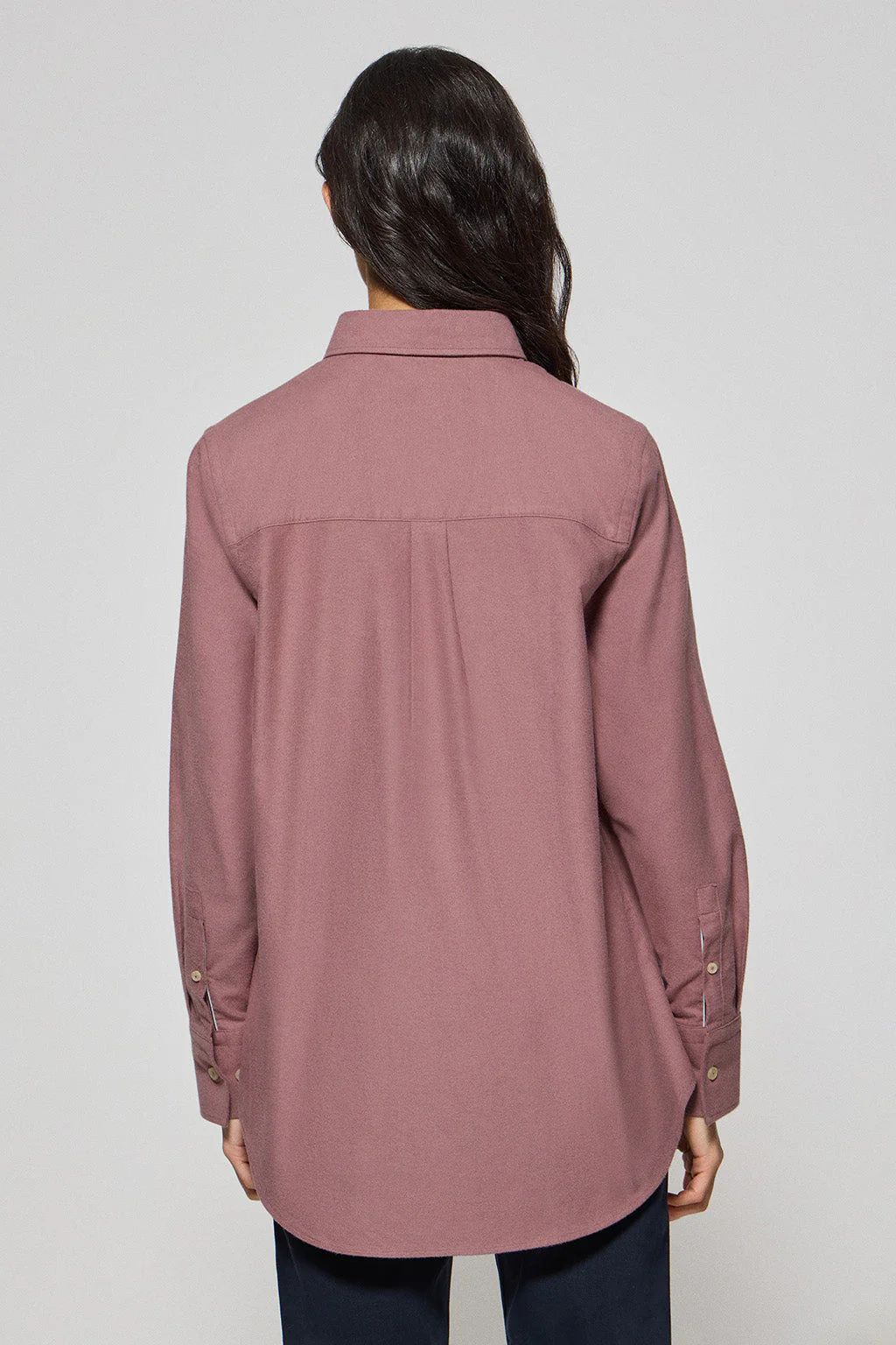 Camisa oxford Sabina burdeos con logo bordado Rigby Go - Image 5