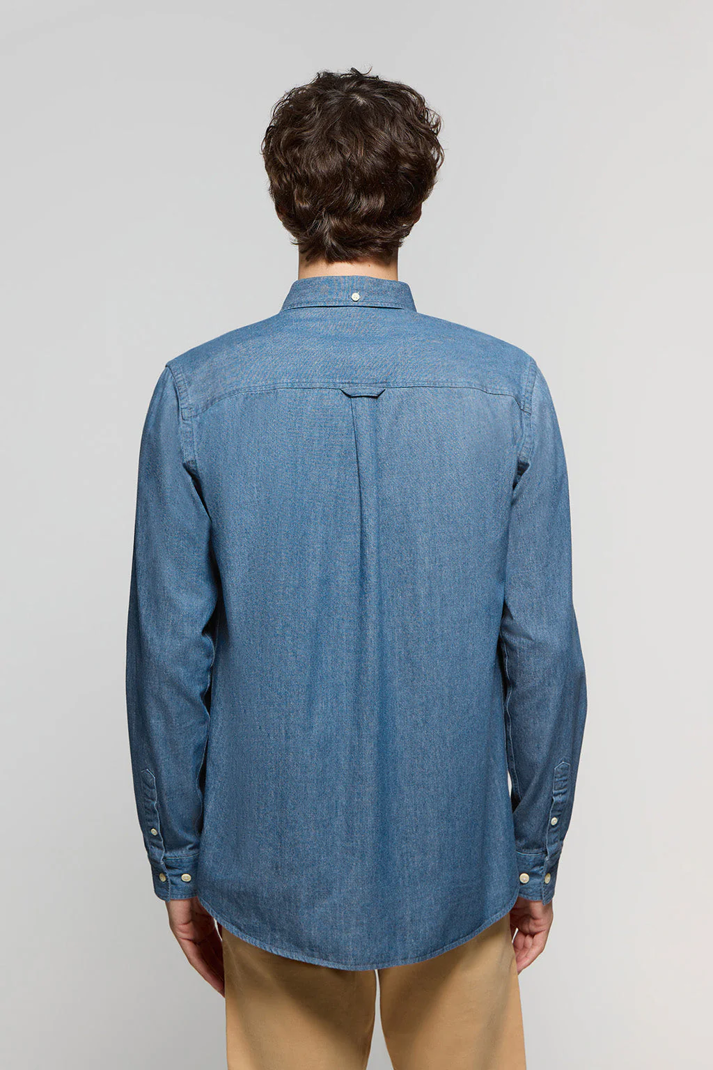 Camisa denim regular fit con logo Rigby Go - Image 4