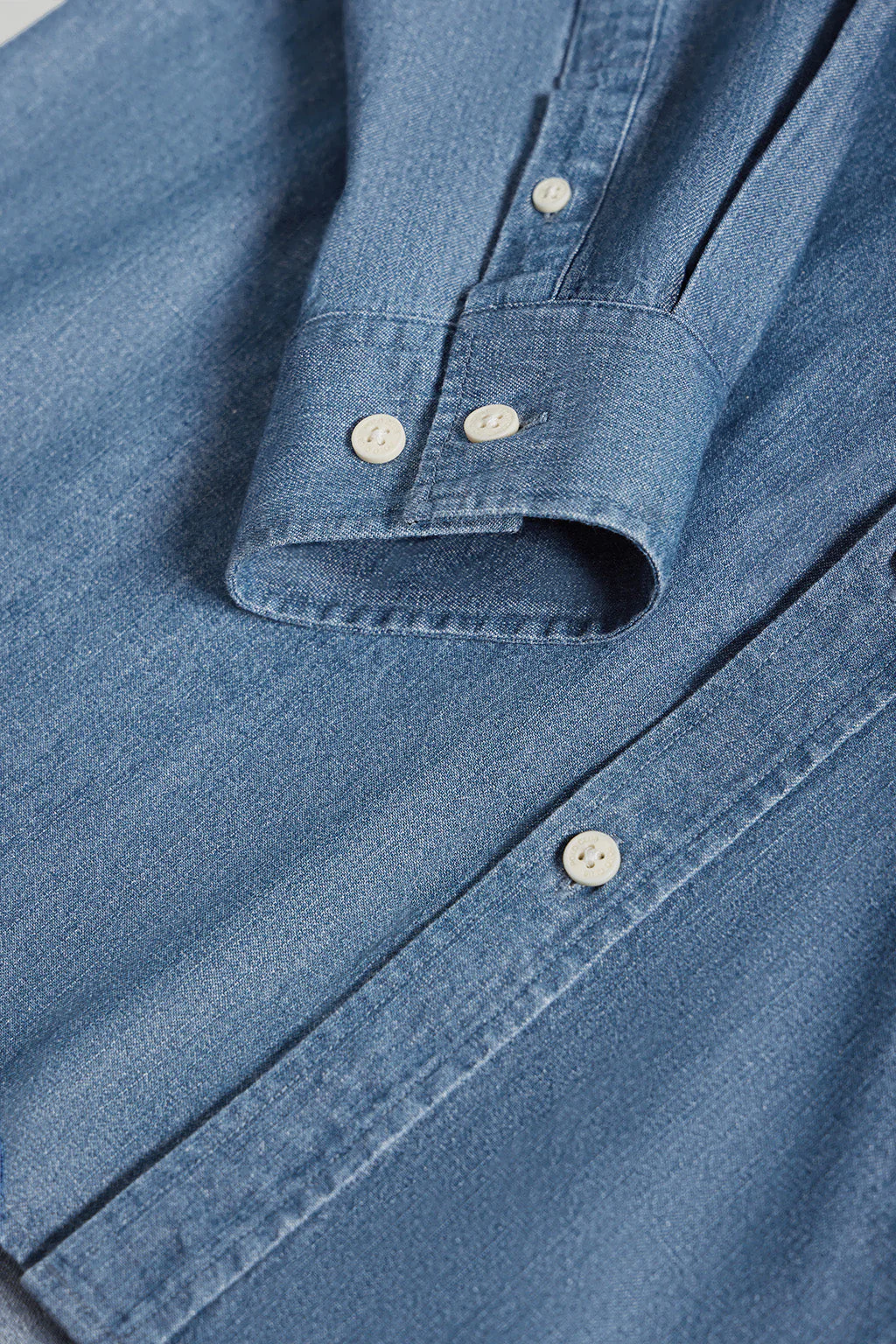 Camisa denim regular fit con logo Rigby Go - Image 9