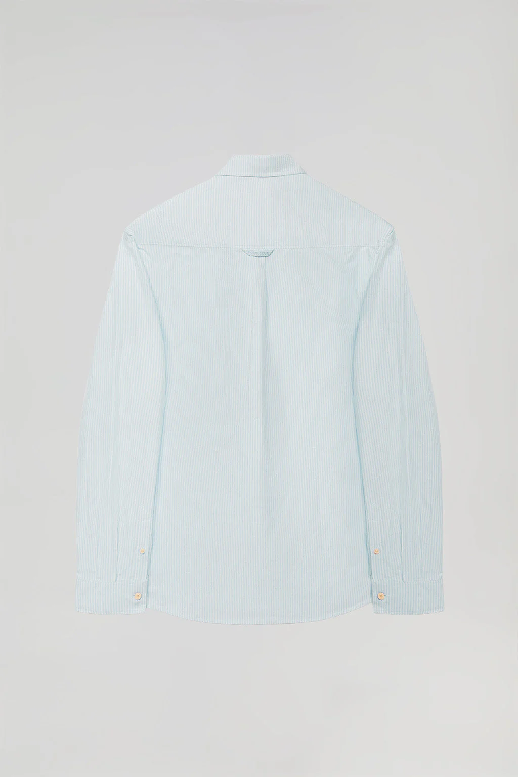 Camisa de rayas azul celeste Oxford y bordado Polo Club - Image 9