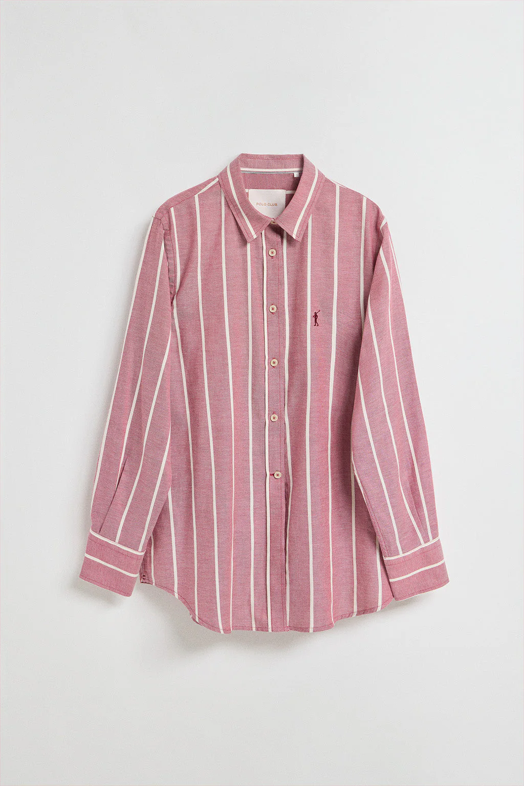 Camisa relax Salima burdeos con logo Rigby Go - Image 6