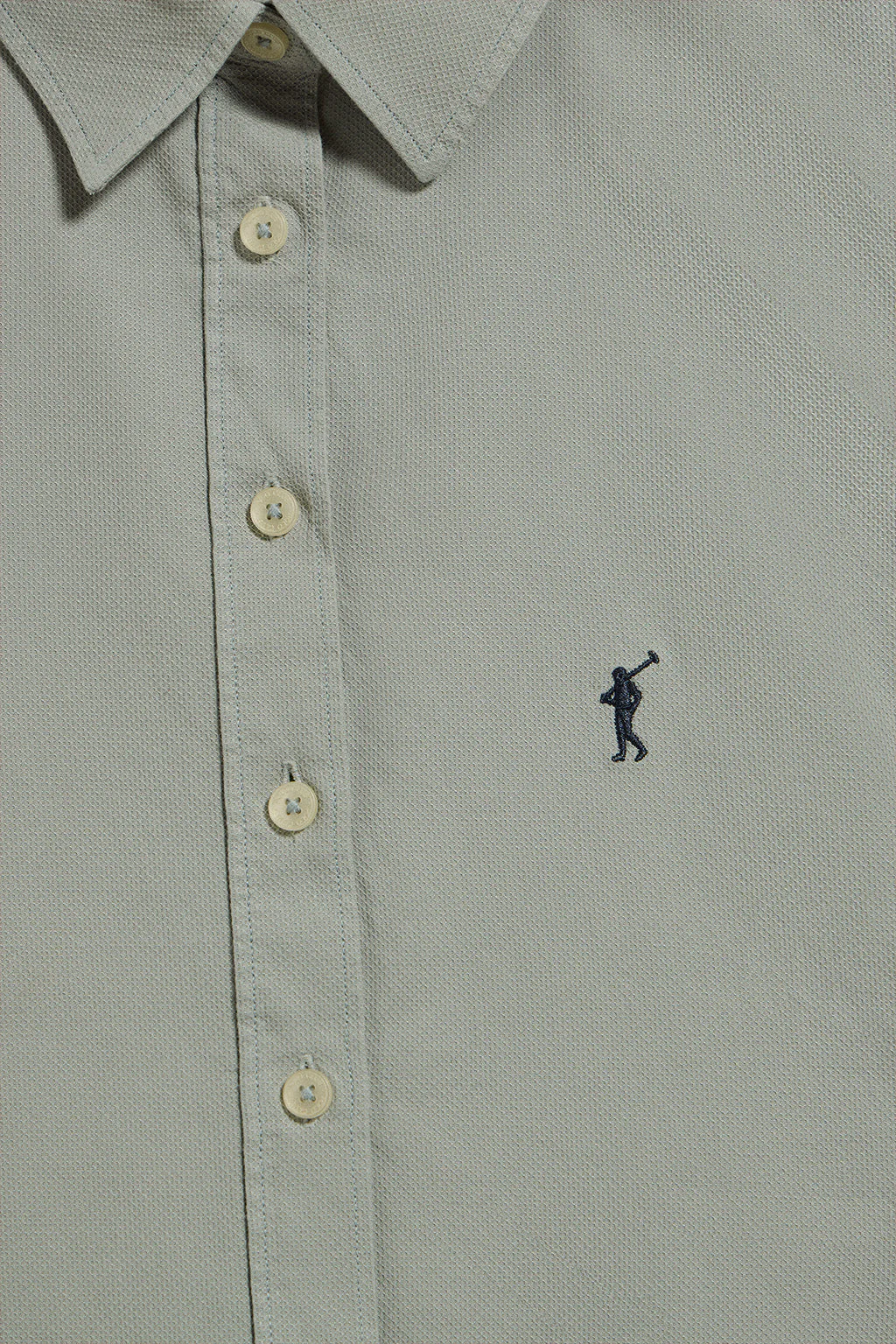 Camisa slim Sefora verde claro con logo Rigby Go - Image 7