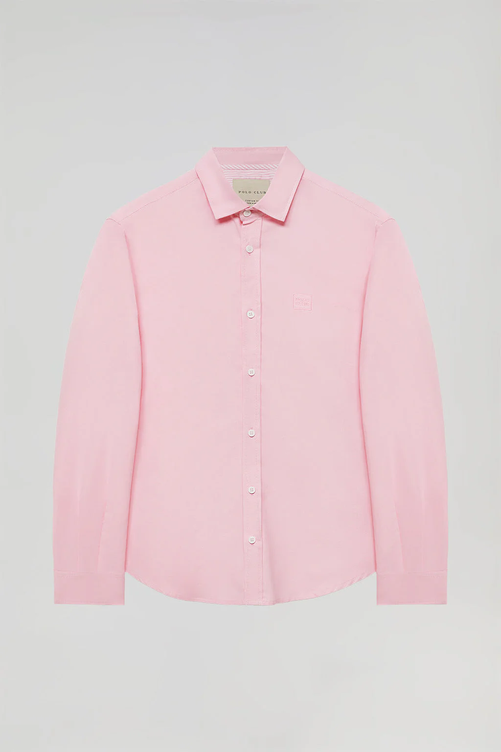 Camisa oxford rosa con detalle bordado Polo Club - Image 9
