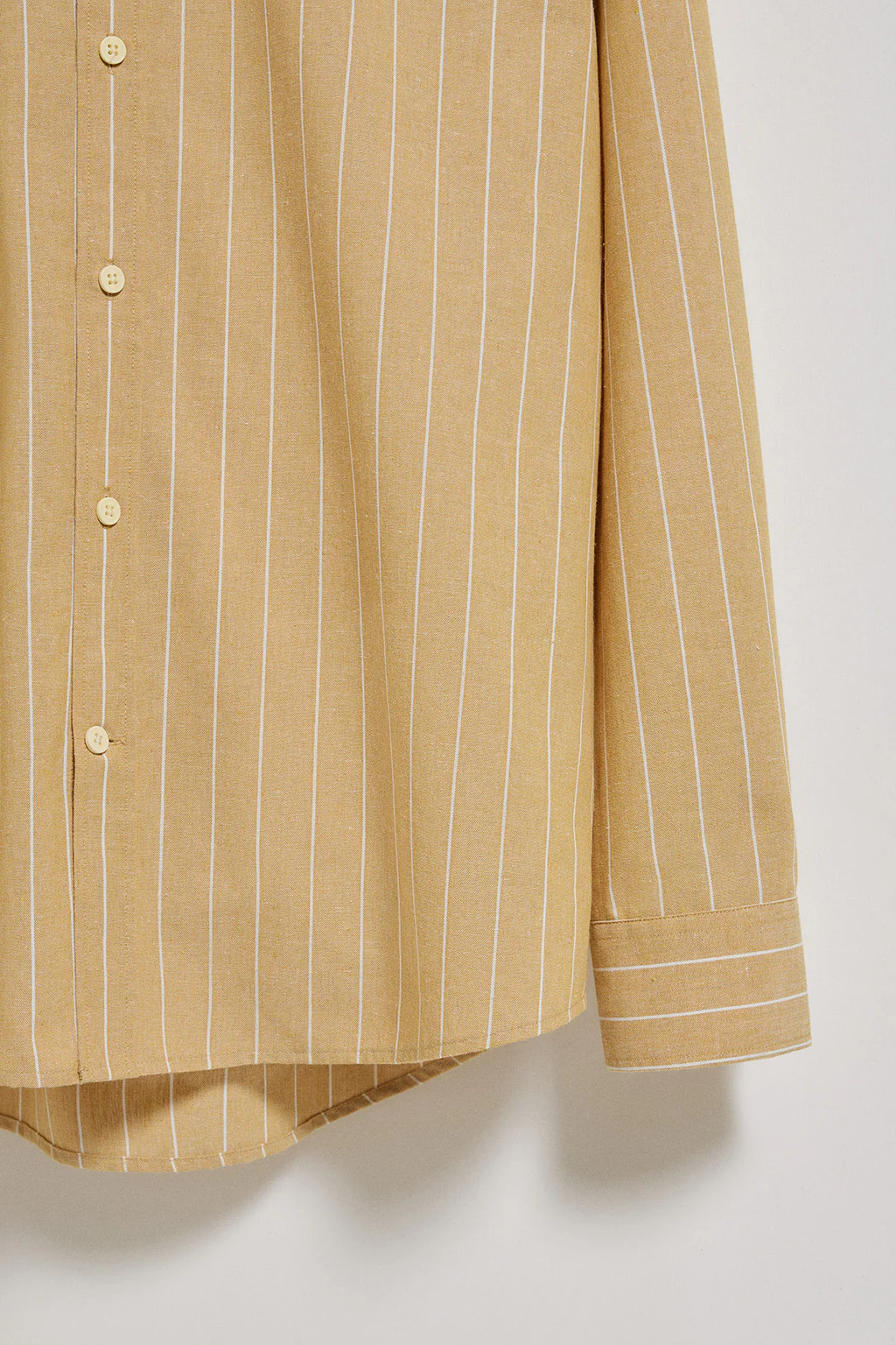 Camisa color mostaza St James a rayas regular fit con logo Rigby Go - Image 10