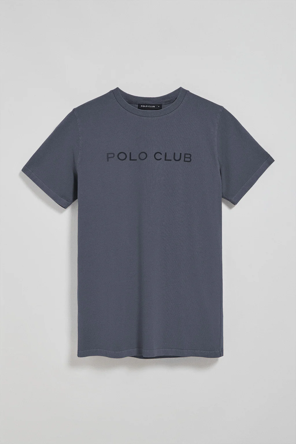 Camiseta Apolo garment dyed azul marino con logo Polo Club aterciopelado - Image 6