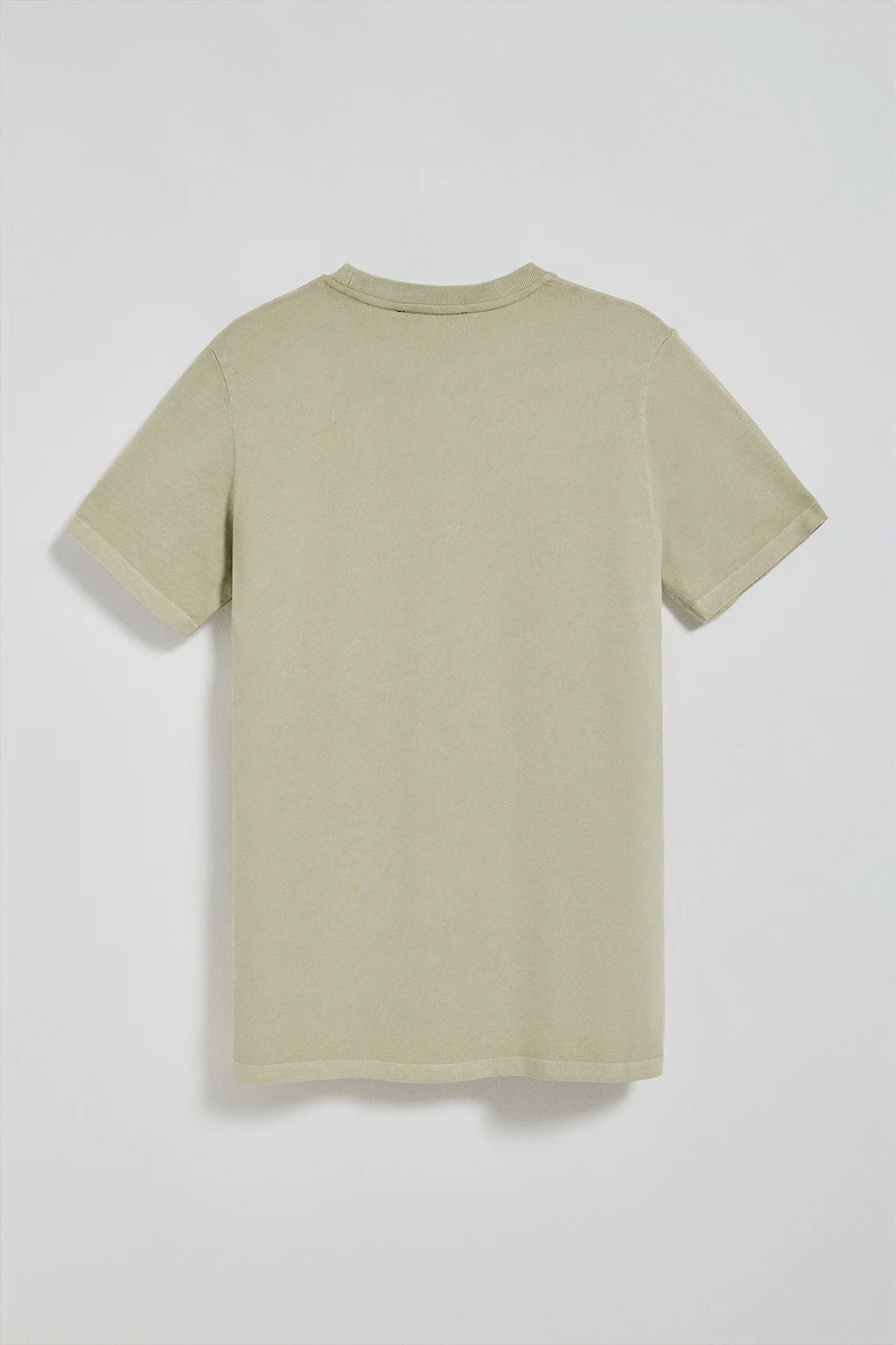 Camiseta Apolo garment dyed color piedra con logo Polo Club aterciopelado - Image 8