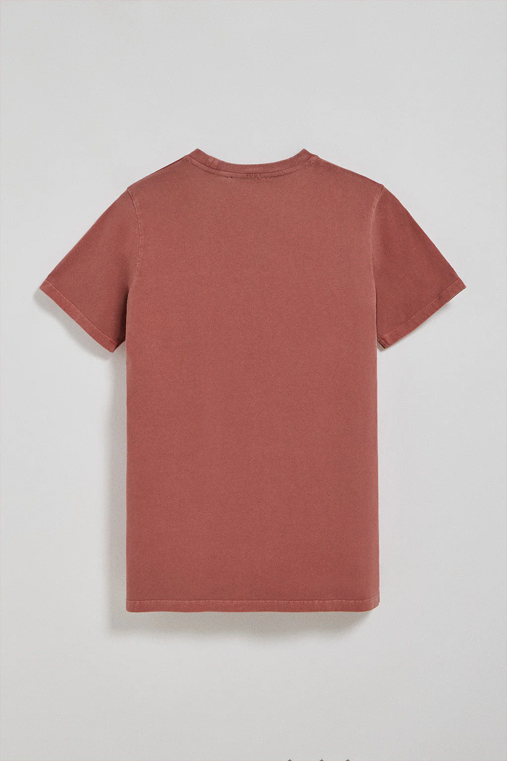 Camiseta Apolo garment dyed roja con logo Polo Club aterciopelado - Image 9