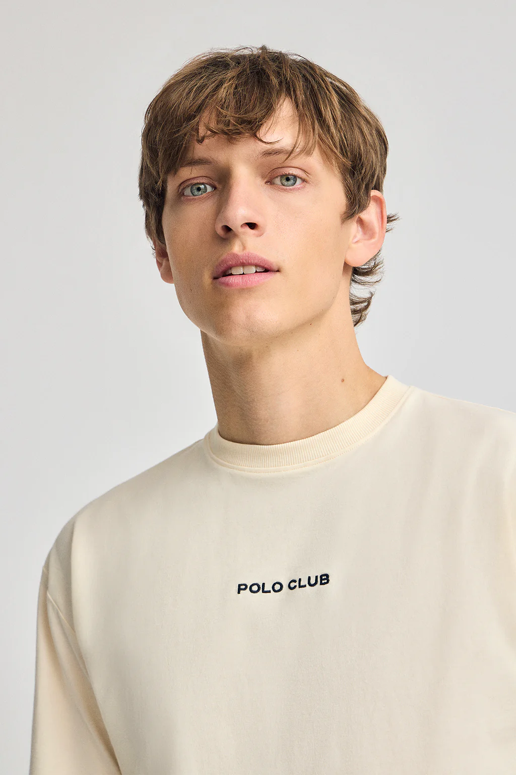 Camiseta color crudo de cuello redondo y print náutico - Image 3