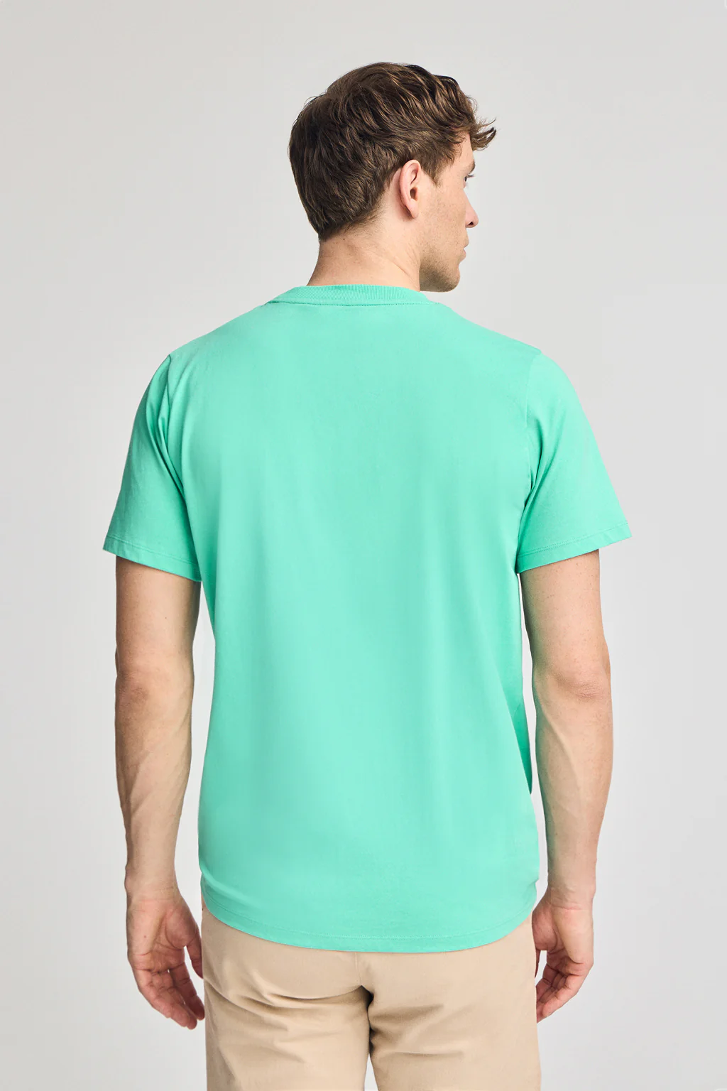 Camiseta aguamarina de cuello redondo y Big Rigby Go engomado - Image 2