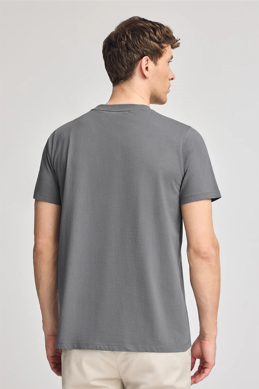 Camiseta gris asfalto de cuello redondo y Big Rigby Go engomado - Image 4
