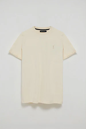 Camiseta color crudo de cuello redondo y Big Rigby Go engomado - Image 9