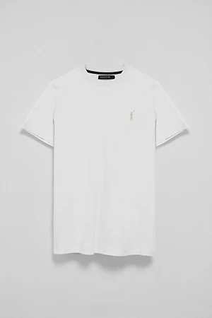 Camiseta blanca de cuello redondo y Big Rigby Go engomado - Image 6