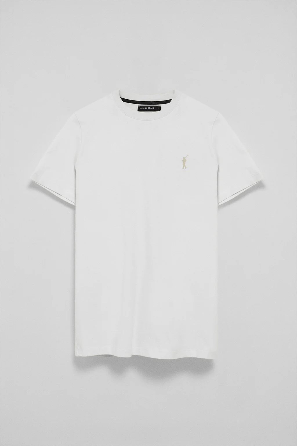Camiseta blanca de cuello redondo y Big Rigby Go engomado - Image 8