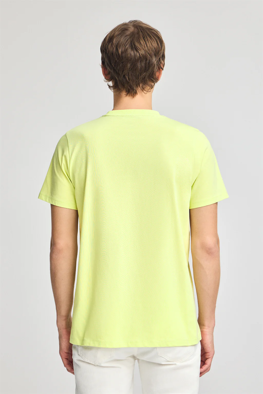 Camiseta verde lima de cuello redondo y Big Rigby Go engomado - Image 2