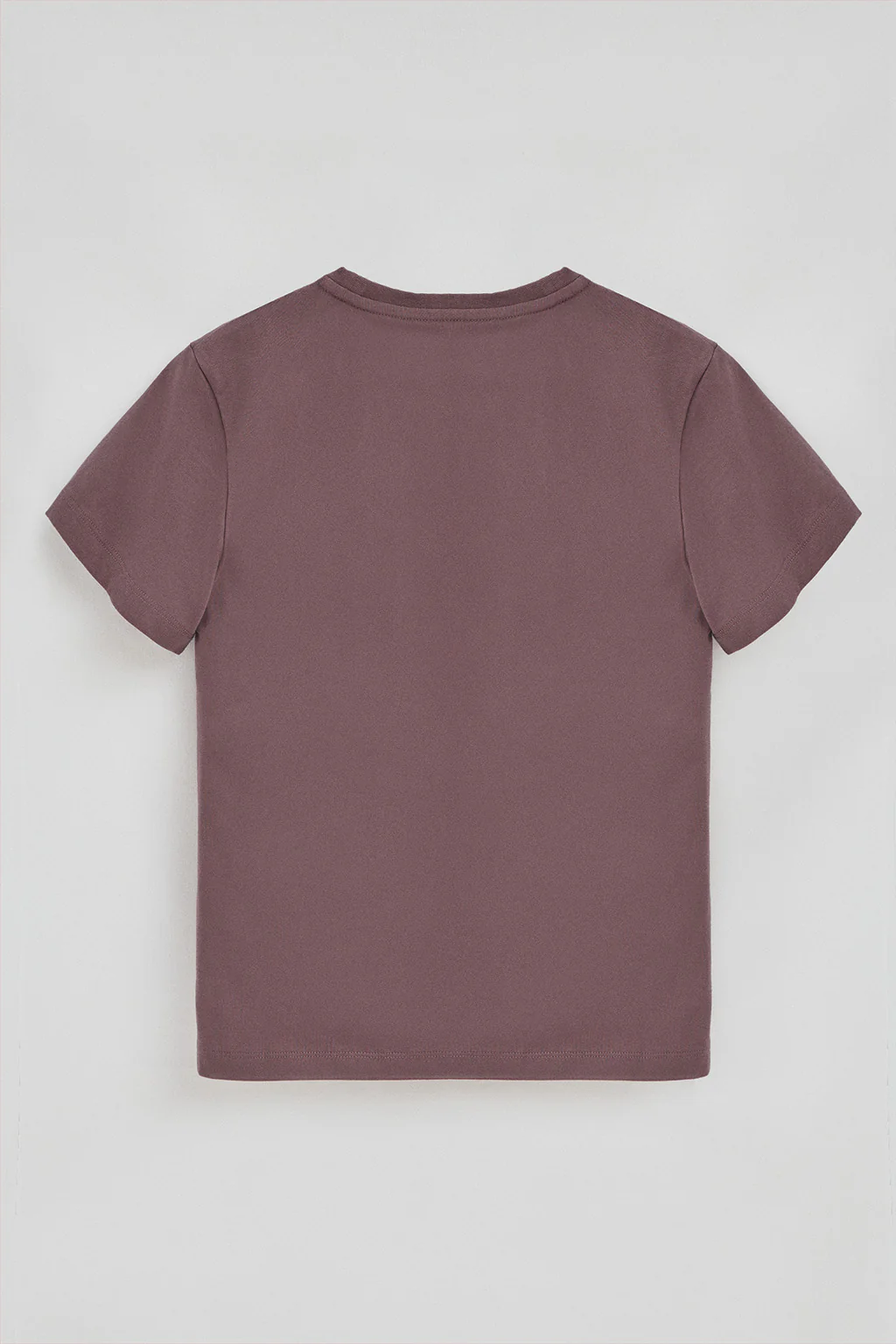 Camiseta rosa taupe de corte recto con parche personalizado Polo Club - Image 8