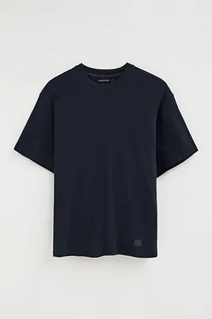 Camiseta cotolino azul marino de manga corta con logo Polo Club - Image 10