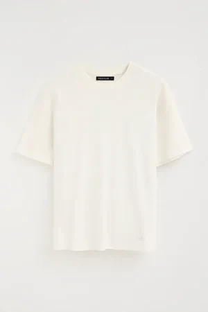 Camiseta cotolino color crudo de manga corta con logo Polo Club - Image 10