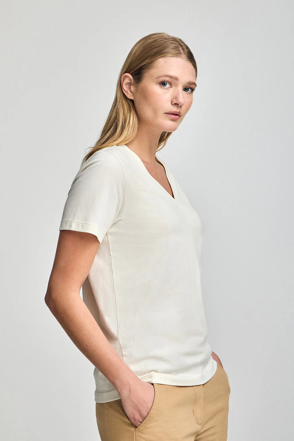 Camiseta Turia color crudo de acabado peach effect con print engomado Polo Club