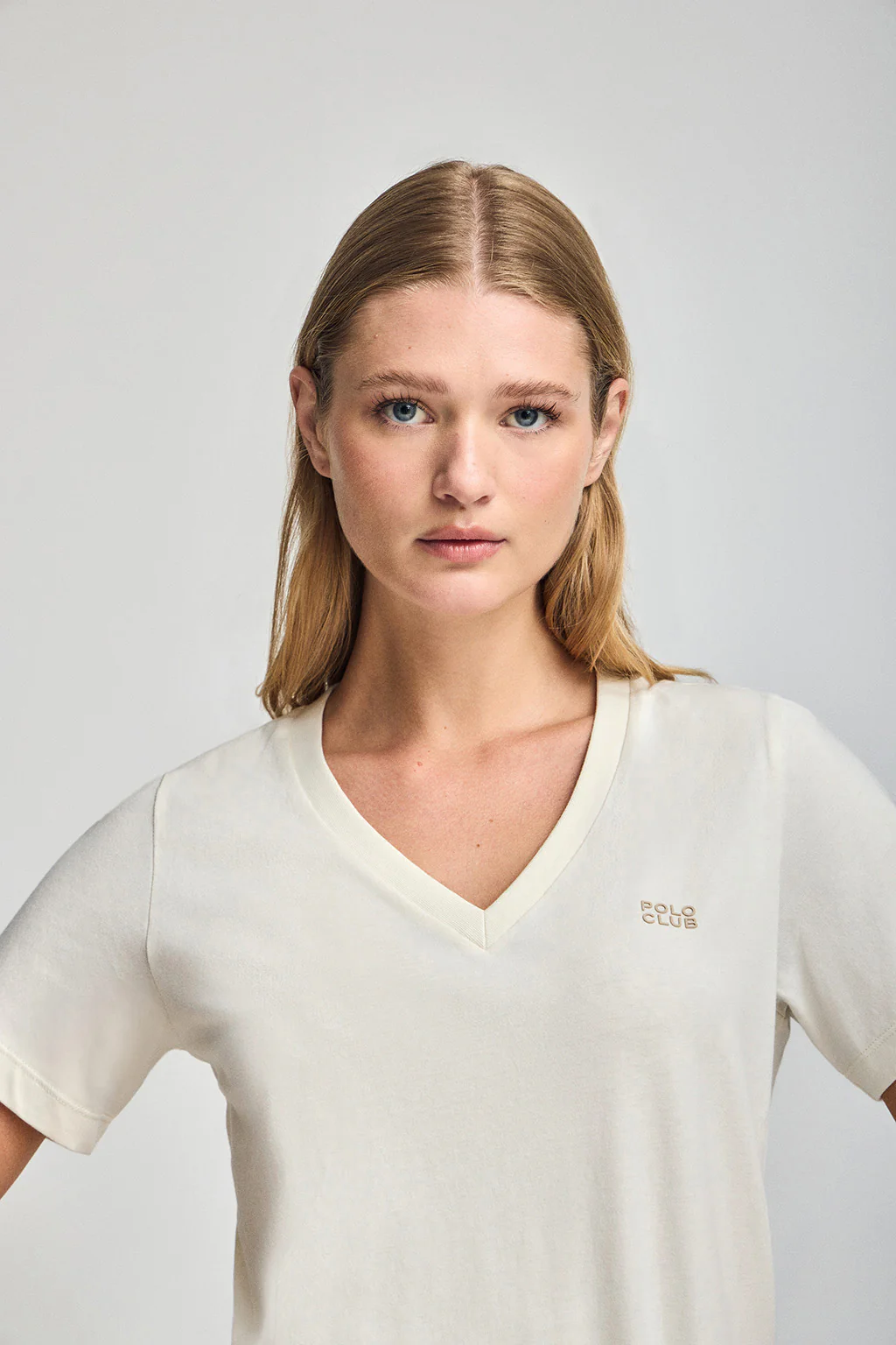 Camiseta Turia color crudo de acabado peach effect con print engomado Polo Club - Image 3