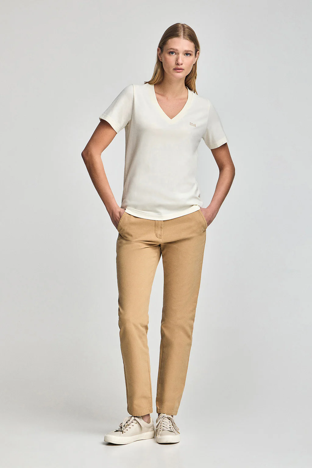 Camiseta Turia color crudo de acabado peach effect con print engomado Polo Club - Image 4