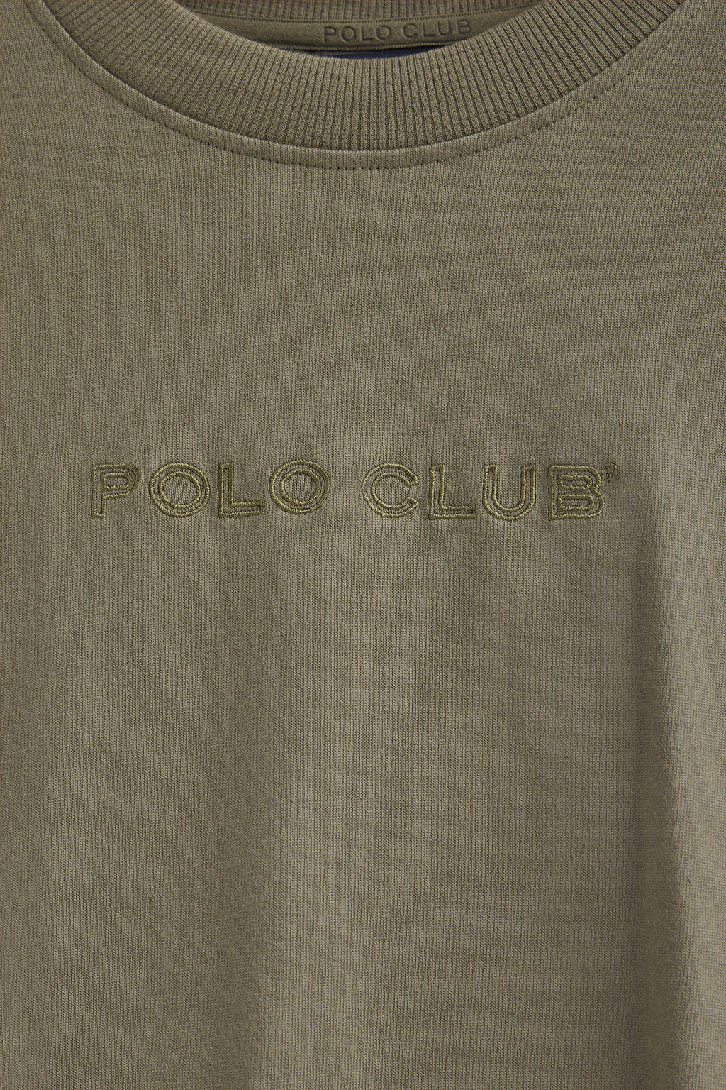 Camiseta Caliope verde militar con logo bordado Polo Club - Image 7