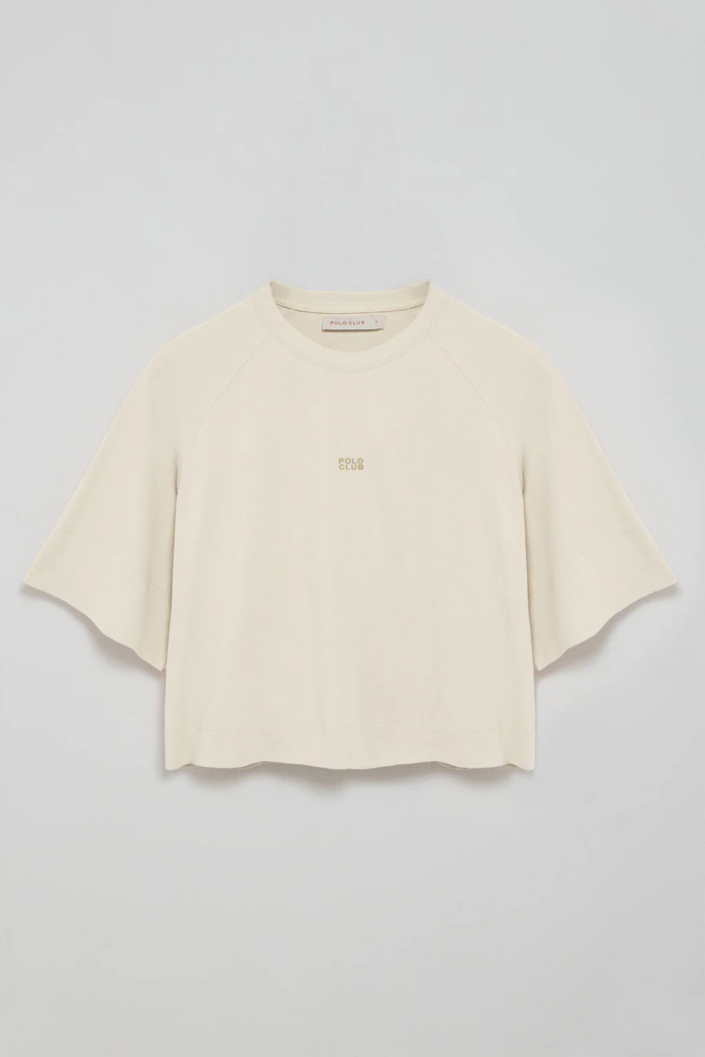 Camiseta color crudo Danae con logo bordado - Image 15