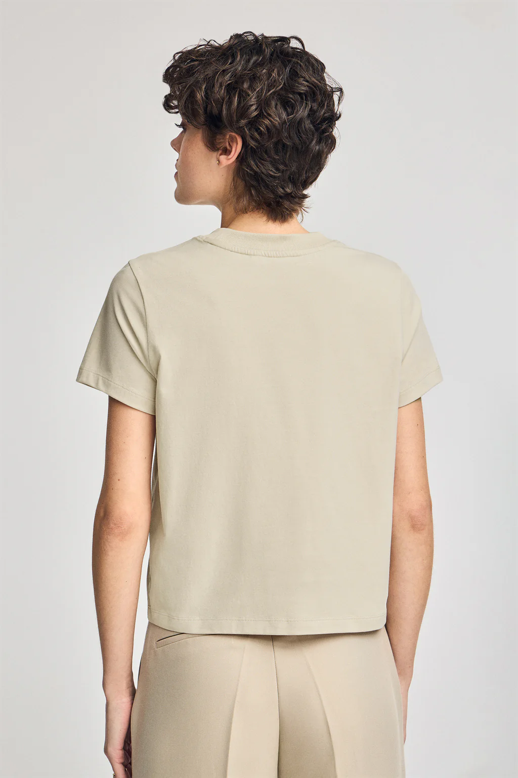 Camiseta Diamond beige con print foil Polo Club - Image 5