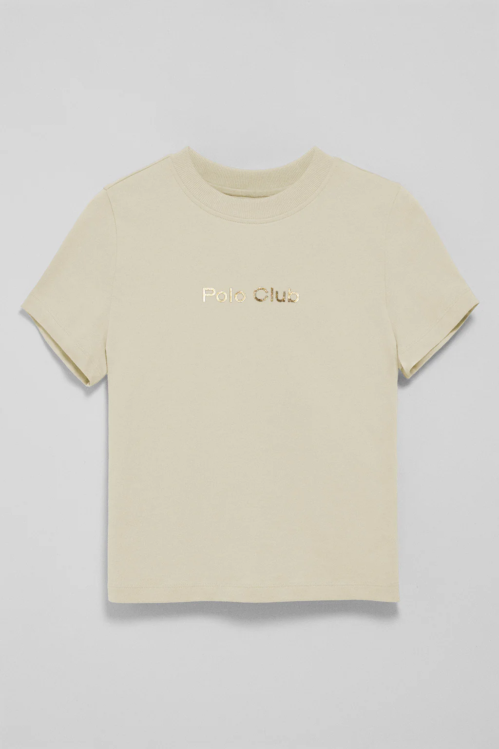 Camiseta Diamond beige con print foil Polo Club - Image 6