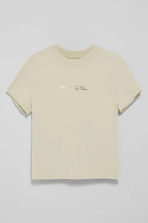 Camiseta Diamond beige con print foil Polo Club - Image 9
