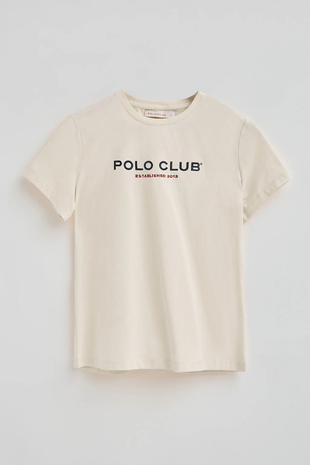 Camiseta color crudo de manga corta con logo Established 2012 Polo Club - Image 6