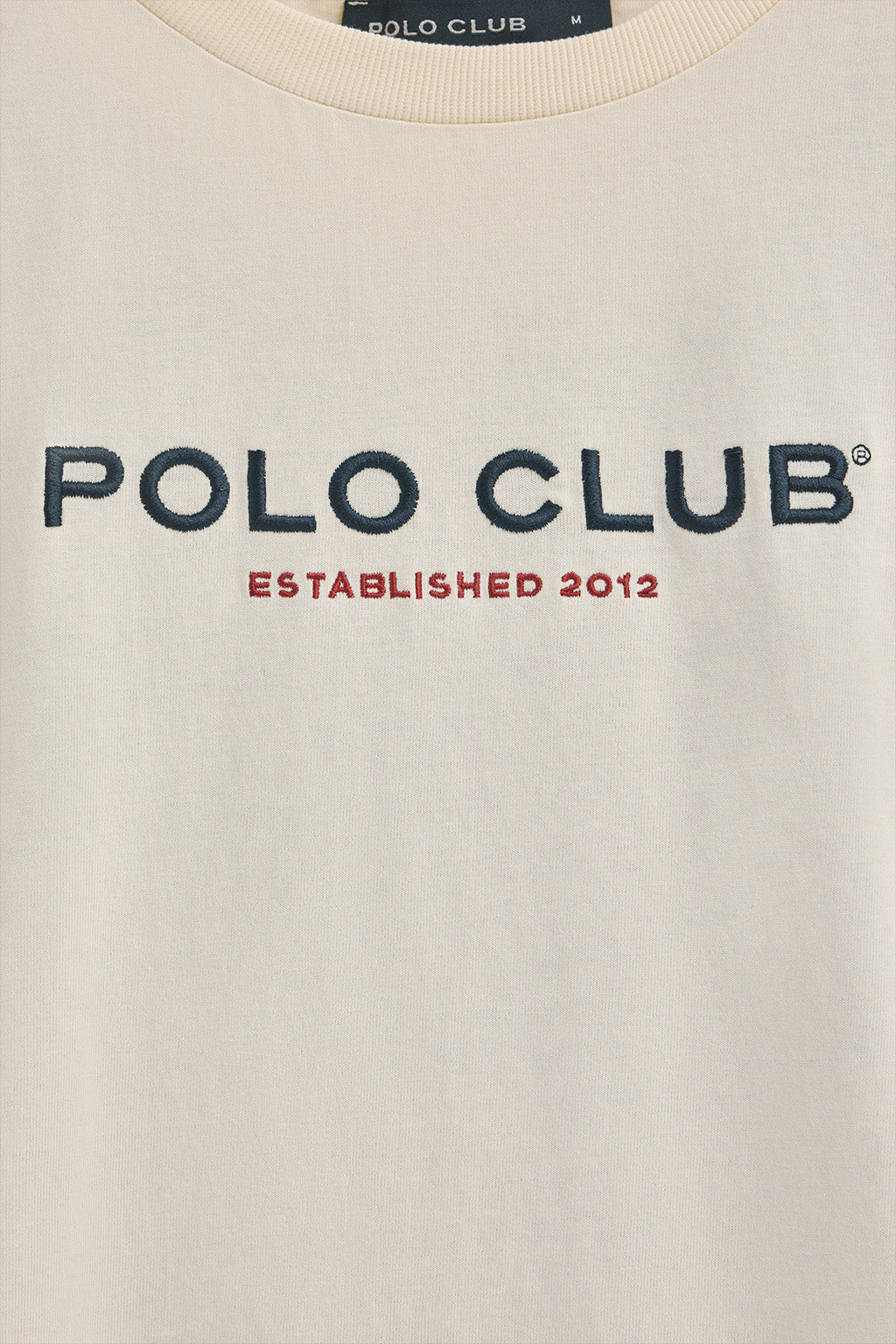 Camiseta color crudo con logo Established 2012 Polo Club - Image 7