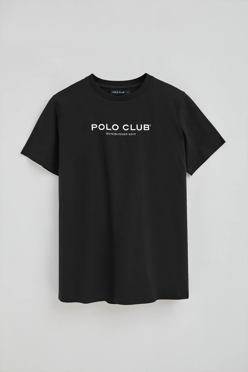 Camiseta negra con logo Established 2012 Polo Club - Image 10