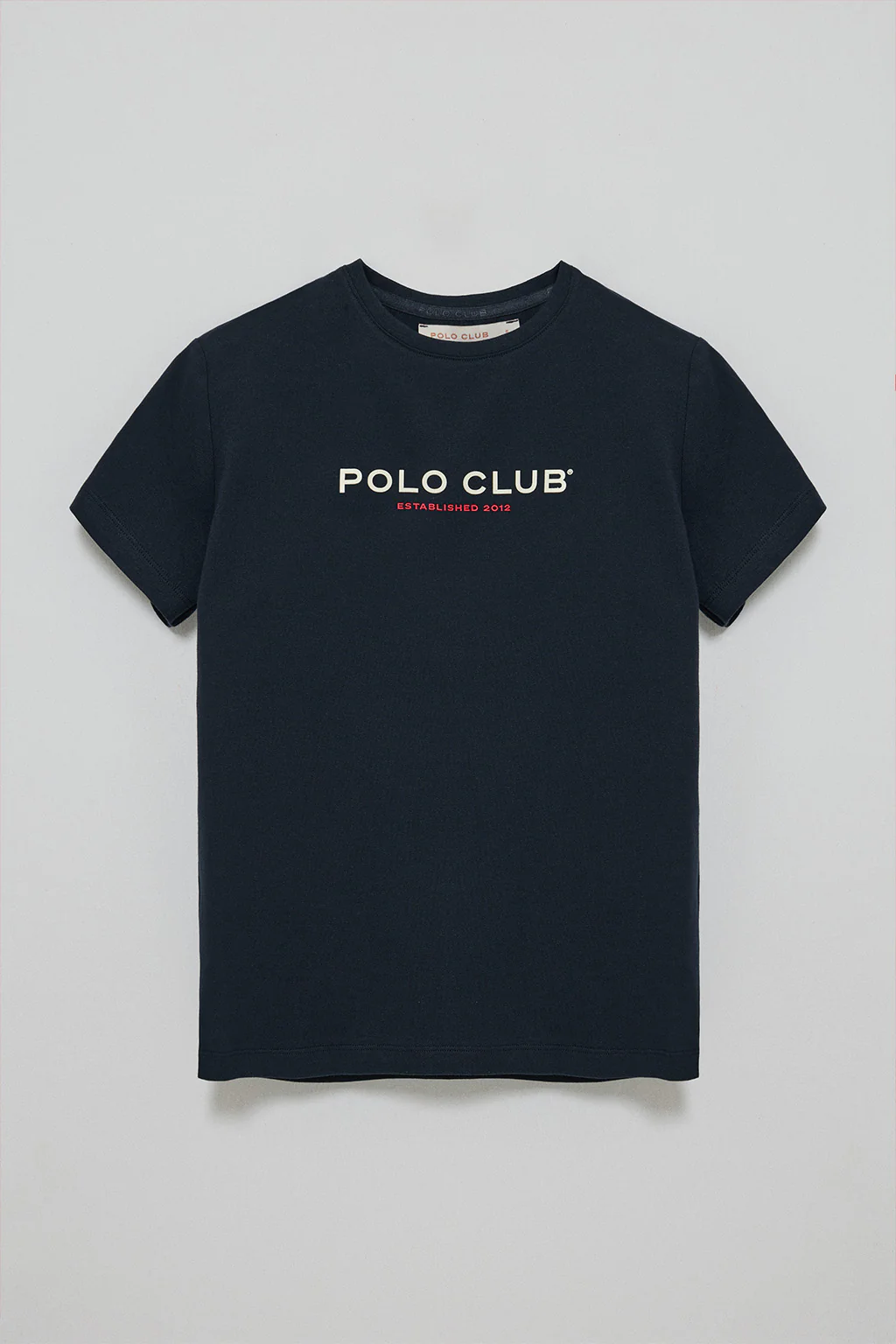 Camiseta básica azul marino con logo engomado Polo Club - Image 6