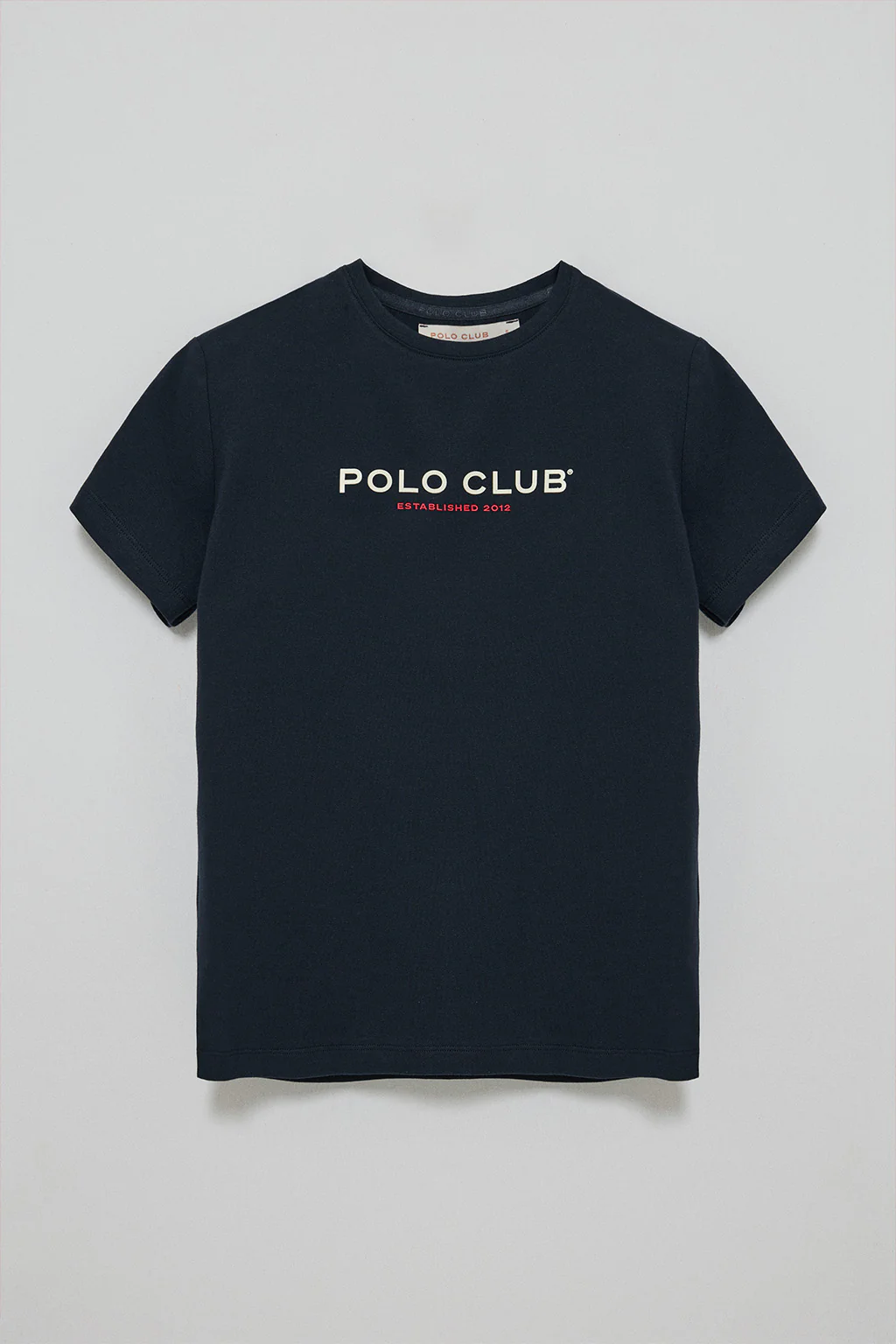 Camiseta básica azul marino con logo engomado Polo Club - Image 9