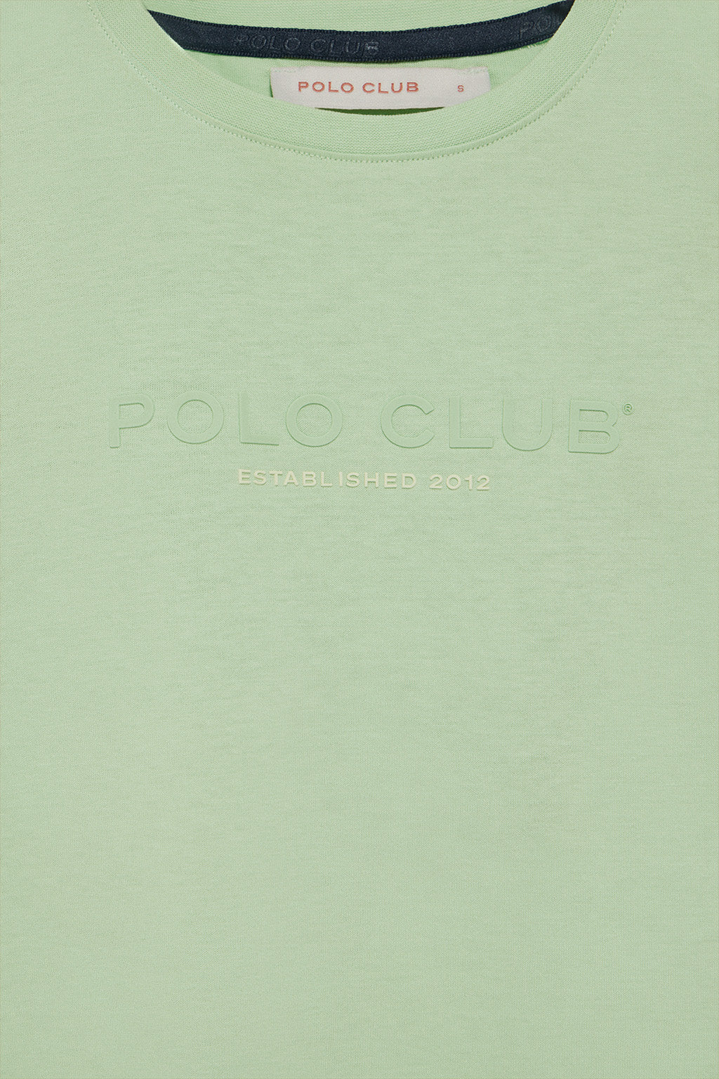 Camiseta básica color menta con logo engomado Polo Club - Image 11